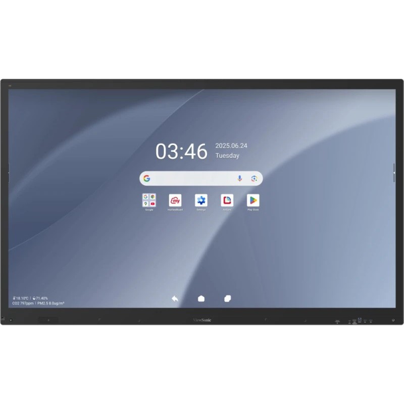 Viewsonic IFP6563-1C tableau blanc interactif 165,1 cm (65") 3840 x 2160 pixels Écran tactile Noir Viewsonic IFP6563-1C tableau blanc interactif 165,1 cm (65") 3840 x 2160 pixels Écran tactile Noir
