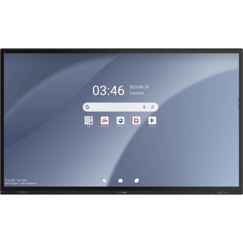 Viewsonic IFP8663-2C tableau blanc interactif 2,18 m (86") 3840 x 2160 pixels Écran tactile Noir Viewsonic IFP8663-2C tableau blanc interactif 2,18 m (86") 3840 x 2160 pixels Écran tactile Noir