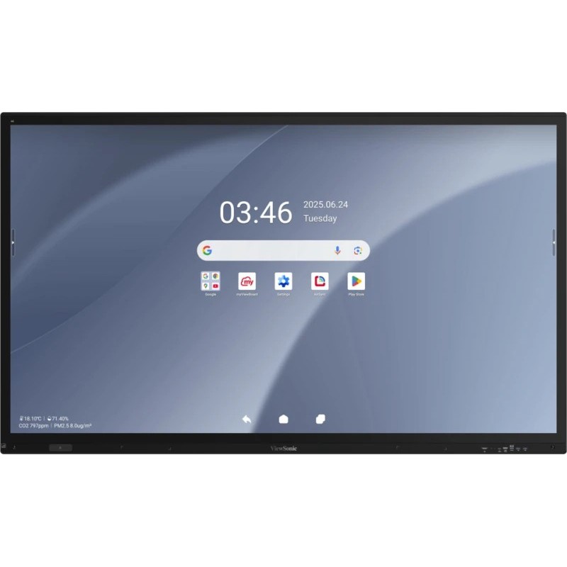 Viewsonic IFP7563-1C tableau blanc interactif 190,5 cm (75") 3840 x 2160 pixels Écran tactile Noir