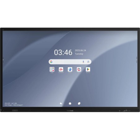 Viewsonic IFP7563-1C tableau blanc interactif 190,5 cm (75") 3840 x 2160 pixels Écran tactile Noir