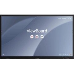 Viewsonic IFP7563-1C tableau blanc interactif 190,5 cm (75") 3840 x 2160 pixels Écran tactile Noir