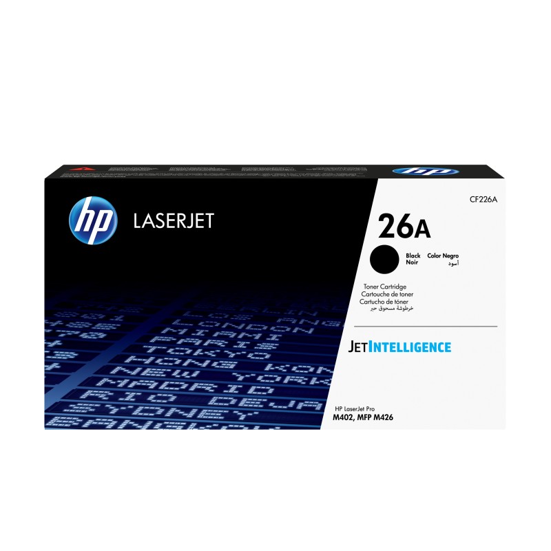 HP 26A toner LaserJet noir authentique HP 26A toner LaserJet noir authentique