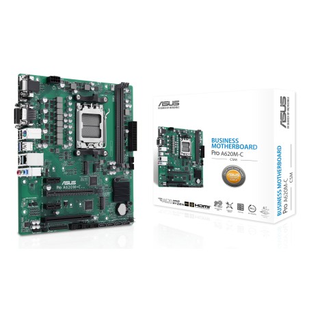 ASUS PRO A620M-C-CSM AMD A620 Emplacement AM5 micro ATX