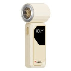 Verbatim Cool 'n' Go AirJet Argent, Blanc Ventilateur portable
