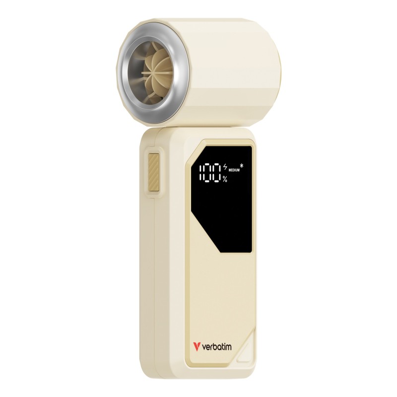 Verbatim Cool 'n' Go AirJet Argent, Blanc Ventilateur portable Verbatim Cool 'n' Go AirJet Argent, Blanc Ventilateur portable