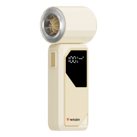 Verbatim Cool 'n' Go AirJet Argent, Blanc Ventilateur portable