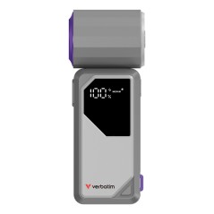 Verbatim Cool 'n' Go AirJet Gris, Violet Ventilateur portable