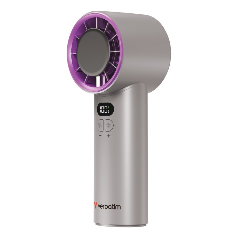 Verbatim Cool 'n' Go Ice Touch Gris, Violet Ventilateur portable