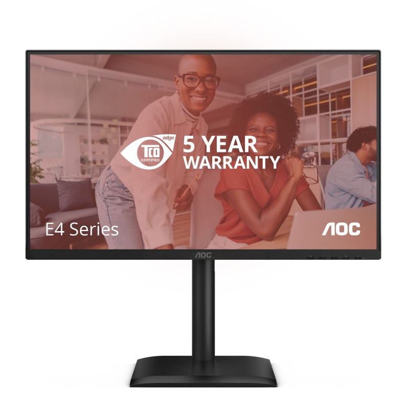 AOC E4 24E4CV écran plat de PC 60,5 cm (23.8") 1920 x 1080 pixels Full HD LED Noir AOC E4 24E4CV écran plat de PC 60,5 cm (23.8") 1920 x 1080 pixels Full HD LED Noir