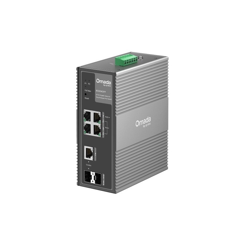 TP-Link IES206GPP commutateur réseau Géré Gigabit Ethernet (10/100/1000) Connexion Ethernet, supportant l'alimentation via ce