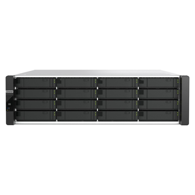 QNAP ES1686dc R2 NAS Rack (3 U) Intel® Xeon® D D-2123IT 32 Go DDR4 0 To QNAP QES Noir, Gris