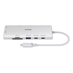 D-Link DUP-A01 hub & concentrateur USB 3.2 Gen 1 (3.1 Gen 1) Type-C 10000 Mbit s Blanc