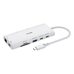 D-Link DUP-A01 hub & concentrateur USB 3.2 Gen 1 (3.1 Gen 1) Type-C 10000 Mbit s Blanc