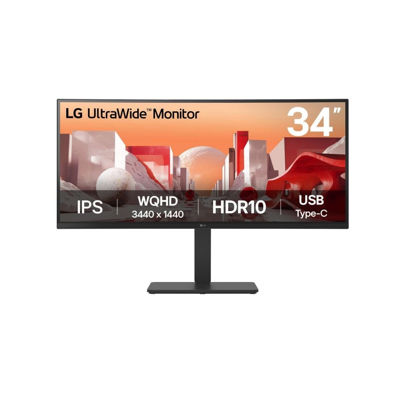 LG 34BA75QE-B écran plat de PC 86,4 cm (34") 3440 x 1440 pixels Wide Quad HD LCD Noir LG 34BA75QE-B écran plat de PC 86,4 cm (34") 3440 x 1440 pixels Wide Quad HD LCD Noir