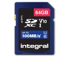 Integral INSDX64G-100V10 mémoire flash 64 Go SD UHS-I