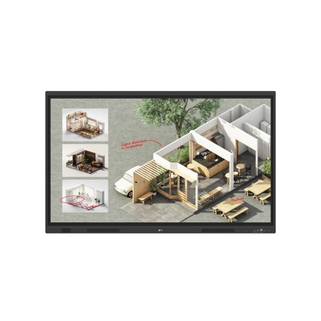 LG CreateBoard Standard tableau blanc interactif 139,7 cm (55") 3840 x 2160 pixels Écran tactile Noir
