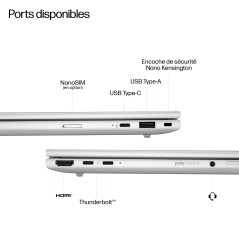 HP EliteBook 8 G1a Next Gen AI PC Wolf Pro Security Edition Copilot+ PC AMD Ryzen AI 7 350 Ordinateur portable 40,6 cm (16")
