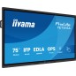 iiyama TE7515A-B1AG Écran d'affichage dynamique Écran plat interactif 190,5 cm (75") Wifi 550 cd/m² 4K Ultra HD Noir Écran iiyama TE7515A-B1AG Écran d'affichage dynamique Écran plat interactif 190,5 cm (75") Wifi 550 cd/m² 4K Ultra HD Noir Écran