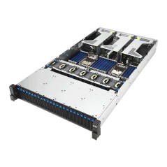 ASUS RS720-E12-RS24G Rack (2 U) Noir, Argent