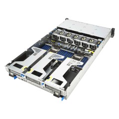 ASUS RS720-E12-RS24G Rack (2 U) Noir, Argent