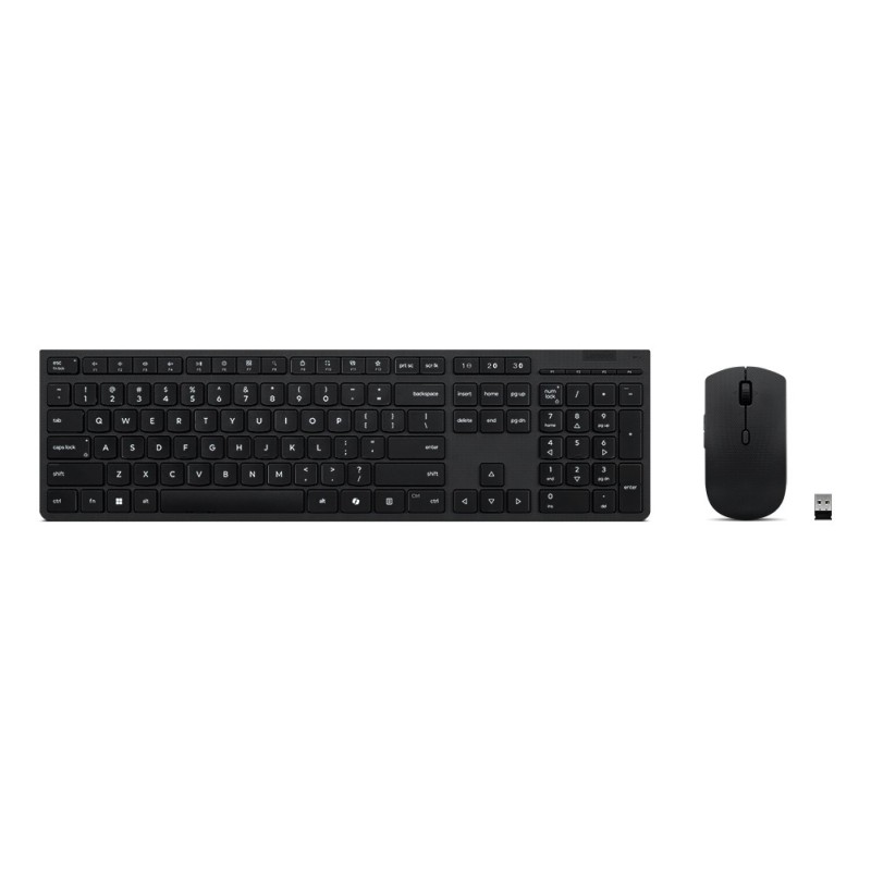 Lenovo 4X31R64325 clavier Souris incluse Bureau RF sans fil + Bluetooth Français Noir Lenovo 4X31R64325 clavier Souris incluse Bureau RF sans fil + Bluetooth Français Noir