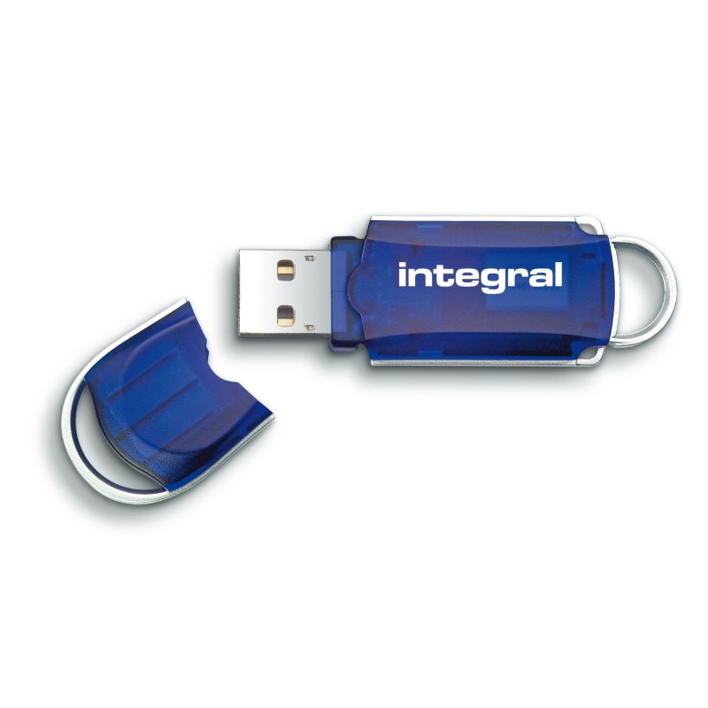 Integral INFD128GBCOUR lecteur USB flash 128 Go USB Type-A 2.0 Bleu, Argent Integral INFD128GBCOUR lecteur USB flash 128 Go USB Type-A 2.0 Bleu, Argent