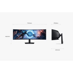 Samsung S49FG912EU écran plat de PC 124,5 cm (49") 5120 x 1440 pixels Dual QHD LCD Noir