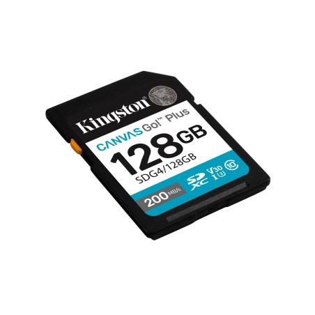 Kingston Technology Canvas Go! Plus 128 Go SDXC Canvas Go Plus Gen4 200 Mo/s C10 UHS-I U3 V30