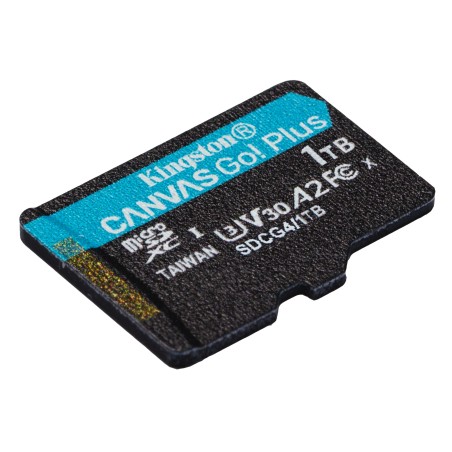Kingston Technology Carte microSDXC Canvas Go Plus Gen4 200R A2 U3 de 1 To, pack unique sans ADP