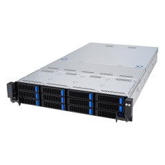 ASUS RS521A-E12-RS12U Socket SP5 Rack (2 U) Noir, Argent