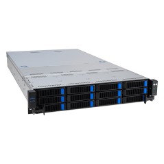 ASUS RS521A-E12-RS12U Socket SP5 Rack (2 U) Noir, Argent
