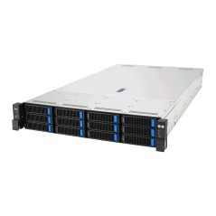 ASUS RS720A-E13-RS12U Socket SP5 Rack (2 U) Noir, Argent