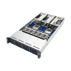 ASUS RS720A-E13-RS12U Socket SP5 Rack (2 U) Noir, Argent