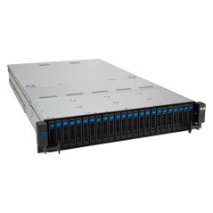 ASUS RS521A-E12-RS24U Socket SP5 Rack (2 U) Noir, Argent