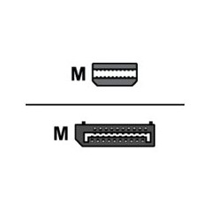 Mini-DisplayPort To DisplayPort Adapt 5