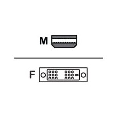 Mini-DisplayPort To Sgl-Link DVI-D 5 uni