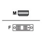 Mini-DisplayPort To Sgl-Link DVI-D 5 uni Mini-DisplayPort To Sgl-Link DVI-D 5 uni
