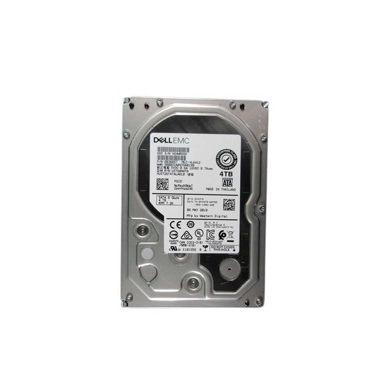 DELL 400-BRCS disque dur 4 To 7200 tr/min 3.5" Série ATA III DELL 400-BRCS disque dur 4 To 7200 tr/min 3.5" Série ATA III