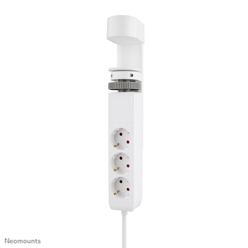 Neomounts DS22-840WH6 Multiprise de bureau avec pince et ports USB-C et USB-A - charge rapide