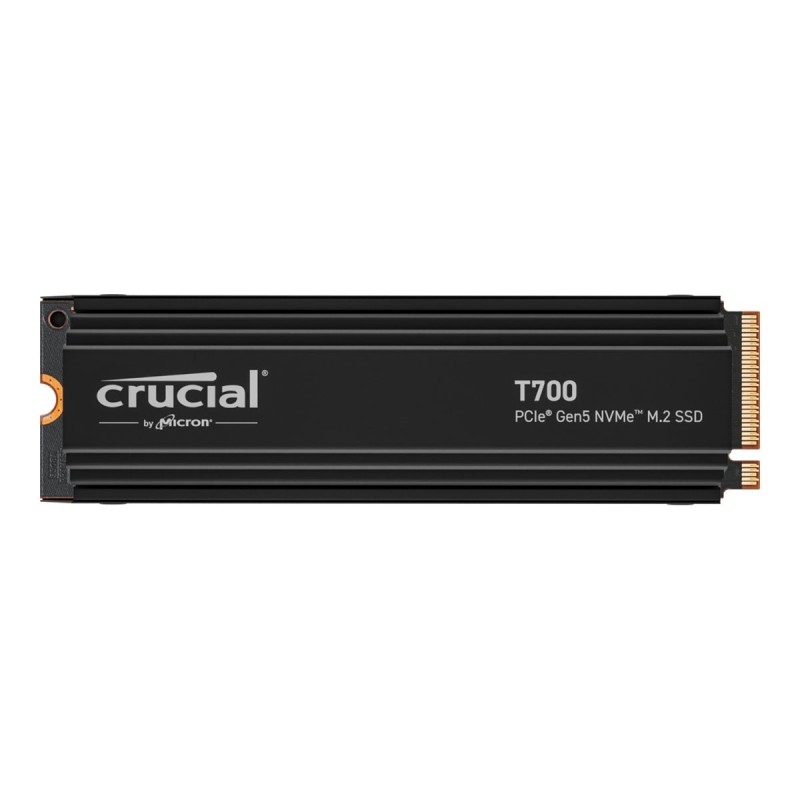 Crucial T700 1TB PCIe SSD with heatsink