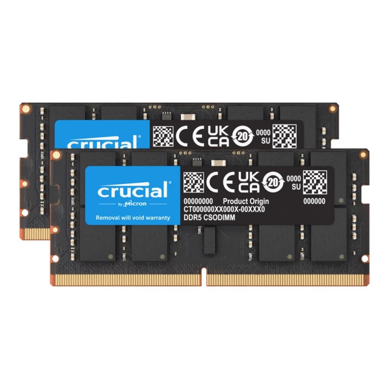 Crucial 48GB Kit 2x24 DDR5-6400 CSODIMM Crucial 48GB Kit 2x24 DDR5-6400 CSODIMM