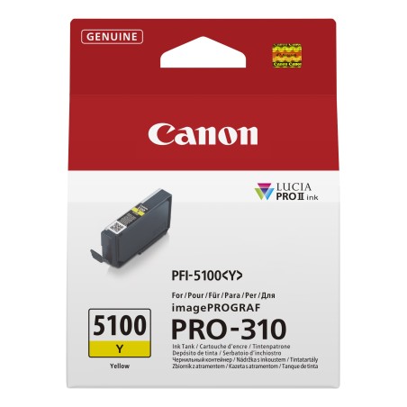 Canon PFI-5100 Y cartouche d'encre 1 pièce(s) Original Jaune