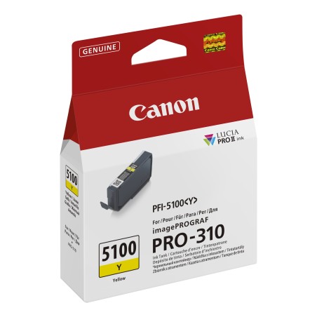 Canon PFI-5100 Y cartouche d'encre 1 pièce(s) Original Jaune