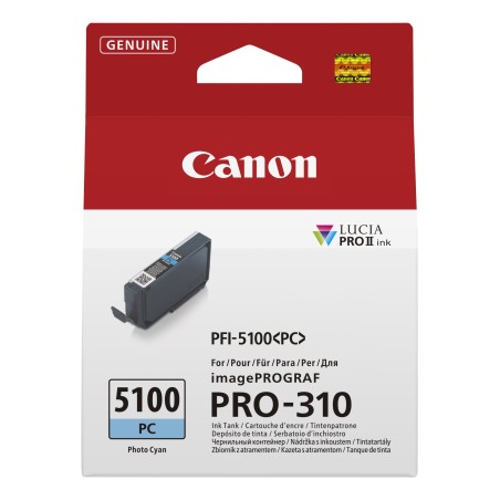 Canon PFI-5100 PC cartouche d'encre 1 pièce(s) Original Photo cyan