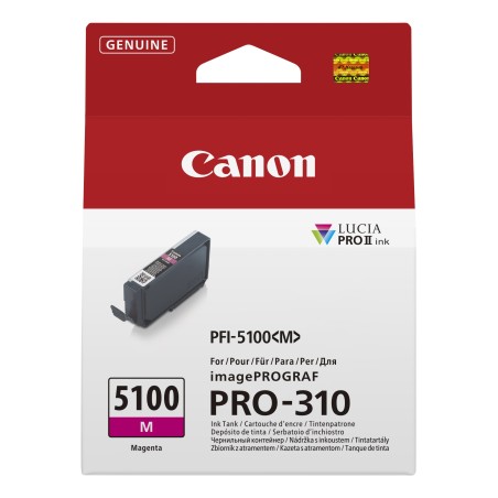 Canon PFI-5100 M cartouche d'encre 1 pièce(s) Original Magenta