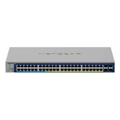 NETGEAR GS752TXUP Géré Gigabit Ethernet (10/100/1000) Connexion Ethernet, supportant l'alimentation via ce port (PoE) 1U Gris