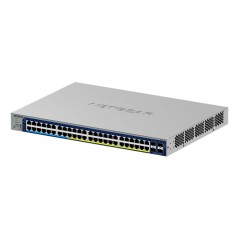 NETGEAR GS752TXUP Géré Gigabit Ethernet (10 100 1000) Connexion Ethernet, supportant l'alimentation via ce port (PoE) 1U Gris