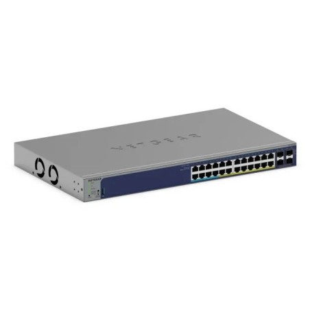 NETGEAR GS728TXUP Géré Gigabit Ethernet (10 100 1000) Connexion Ethernet, supportant l'alimentation via ce port (PoE) 1U Gris