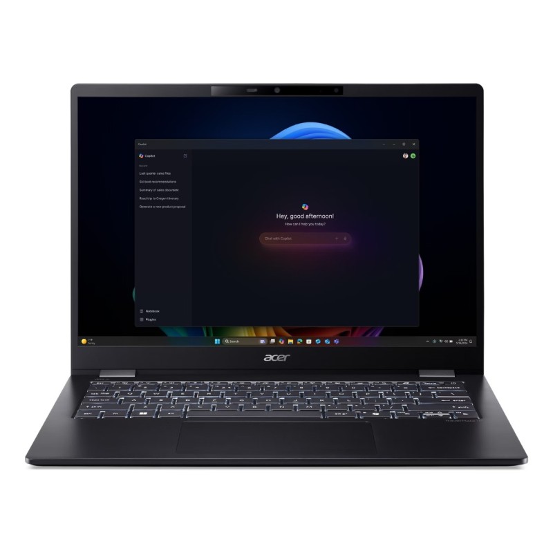 Acer TravelMate P6 14 AI TMP614-54-TCO-53S6 Copilot+ PC Intel Core Ultra 5 226V Ordinateur portable 35,6 cm (14") WUXGA 16 Go