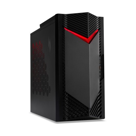 Acer NITRO 50 N50-656 Intel® Core™ i7 i7-14700F 32 Go DDR5-SDRAM 1 To SSD NVIDIA GeForce RTX 5060 Windows 11 Home Bureau PC Noir